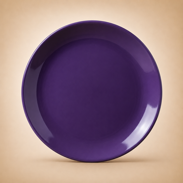 Color Purple Glaze Melamine Plates
