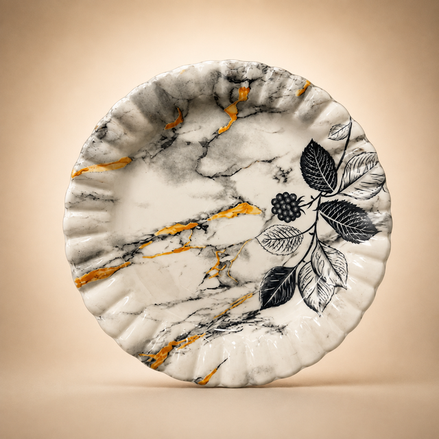 Turkish Grey Double Glaze Melamine Plates