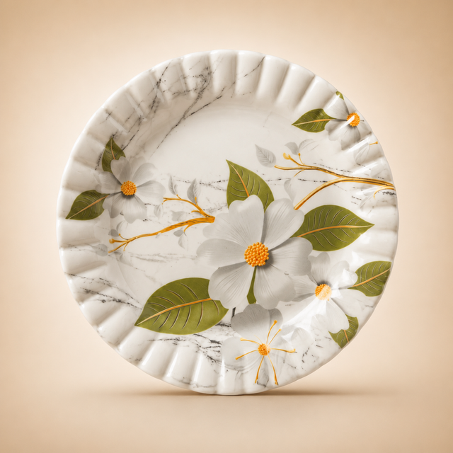 Turkish Green Double Glaze Melamine Plates
