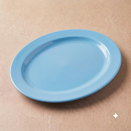 Color Blue Double Glaze Melamine Serving Dish