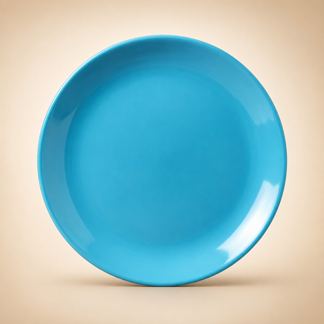 Color Blue Double Glaze Melamine Plates