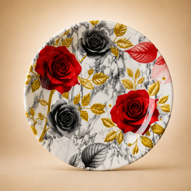 Rosie Single Glaze Melamine Plates