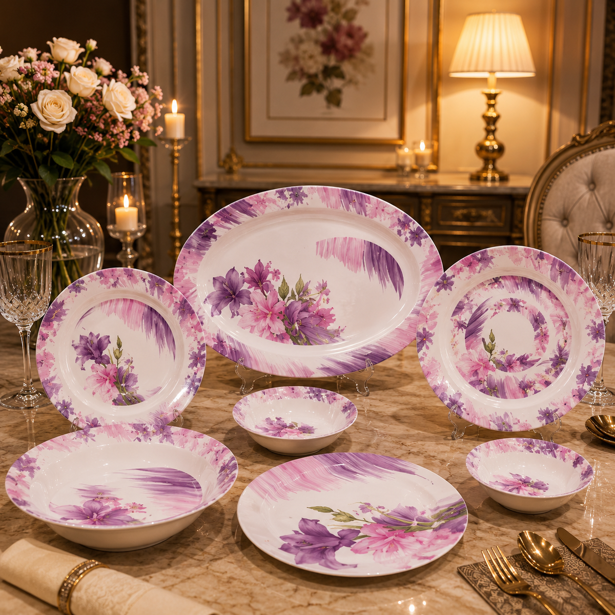 Arkoon Double Glaze Melamine Dinner Set