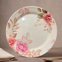 Rose Gold Double Glaze Melamine Plates