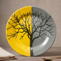 Tree Single Glaze Melamine Plates