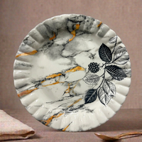 Turkish Grey Double Glaze Melamine Plates