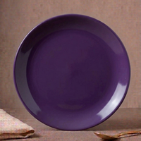 Color Purple Glaze Melamine Plates