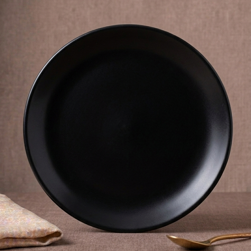 Color Black Double Glaze Melamine Plates