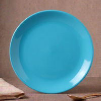 Color Blue Double Glaze Melamine Plates