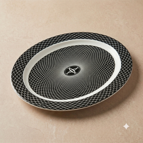 Infinity Double Glaze Melamine Serving Dish