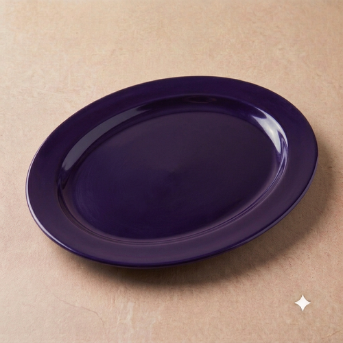 Color Purple Double Glaze Melamine Serving Dish