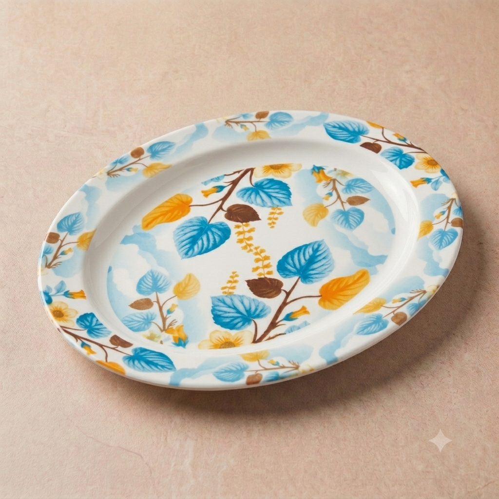 Tarf Double Glaze Melamine Serving Dish