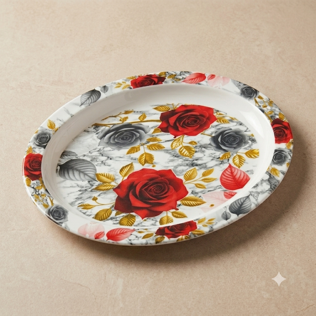 Rosie Single Glaze Melamine Serving Dish